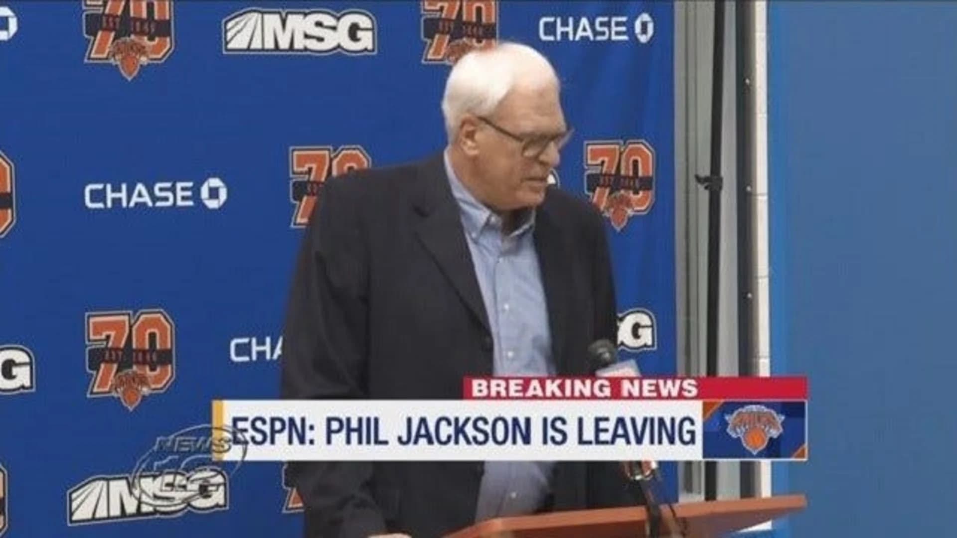 New York Knicks, Phil Jackson part ways