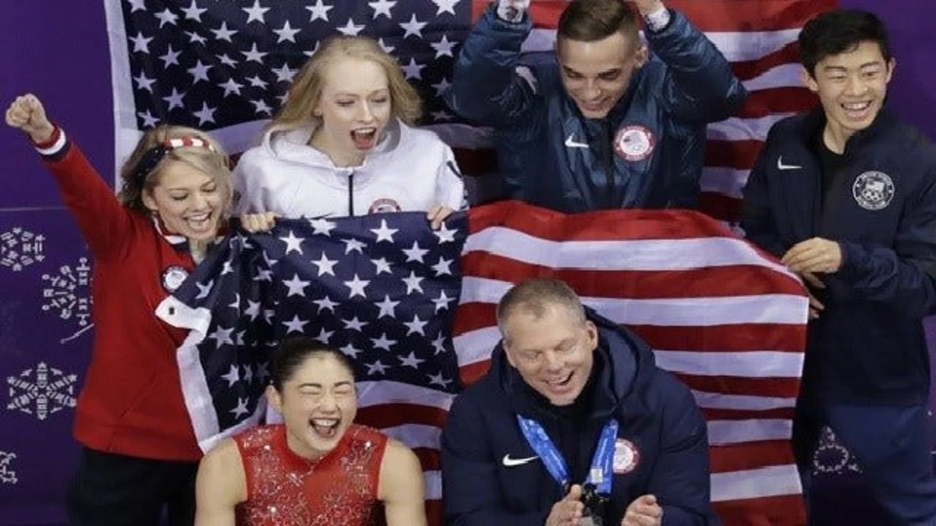Nagasu, Rippon help lead Americans to figure skating bronze