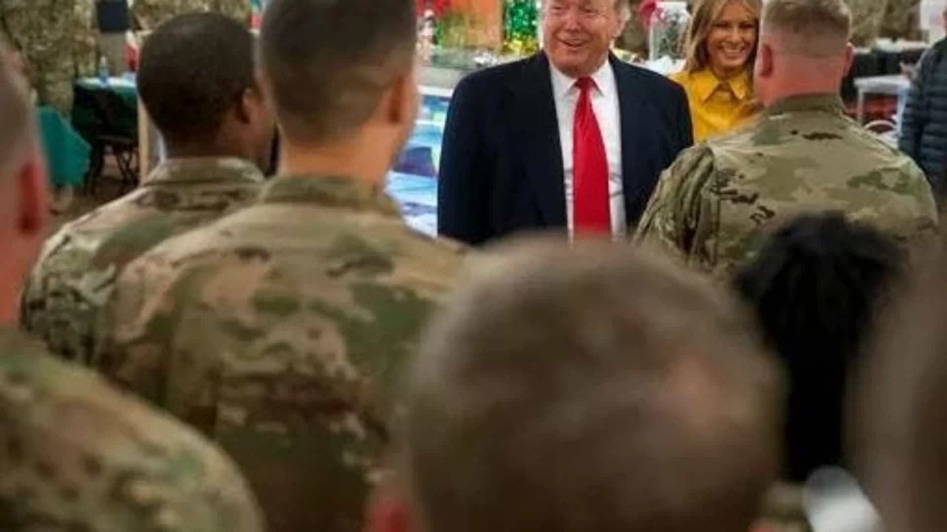 President Trump makes first visit to US troops in harm's way