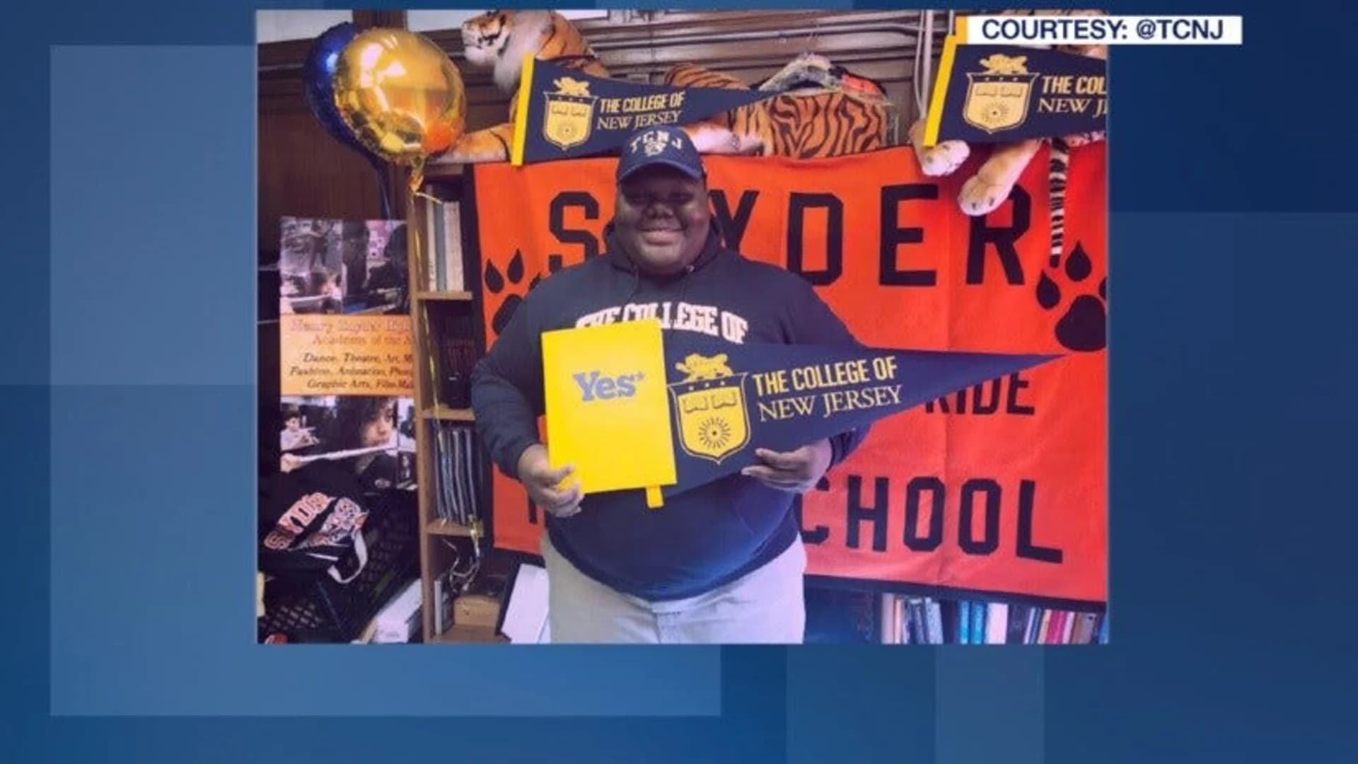 Teen who was homeless accepted to 17 colleges, including top choice of TCNJ