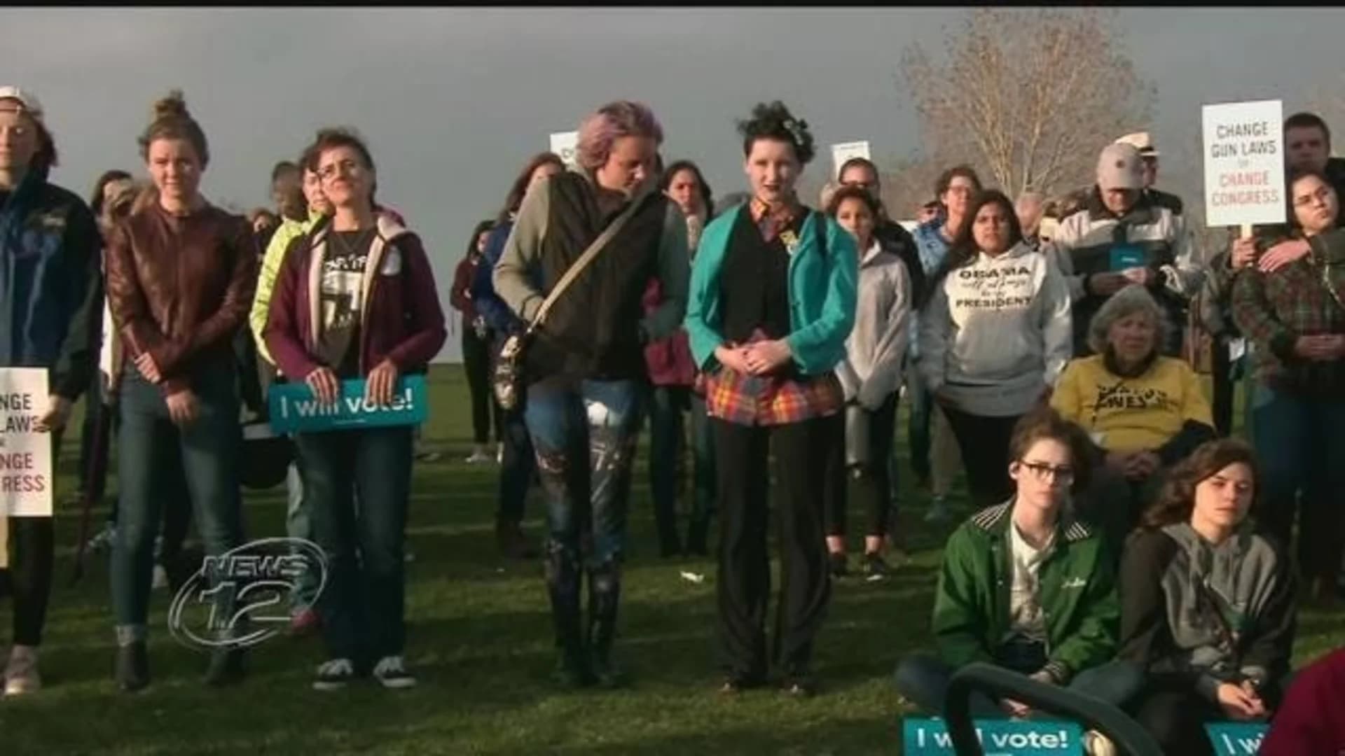 Students walk out to mark 19 years since Columbine shooting