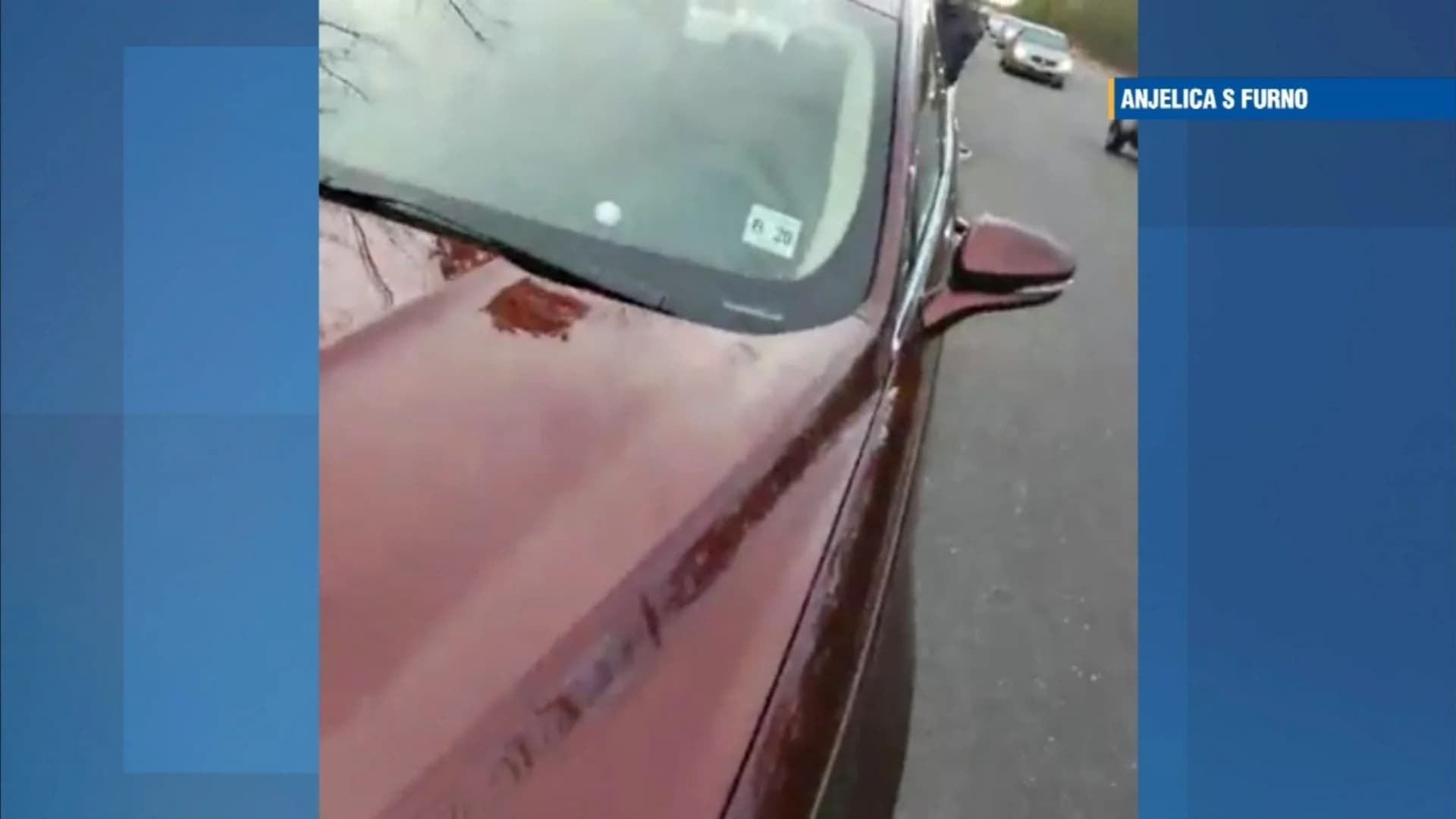 Police: Objects thrown from sedan smashed windshields, damaged dozens of vehicles