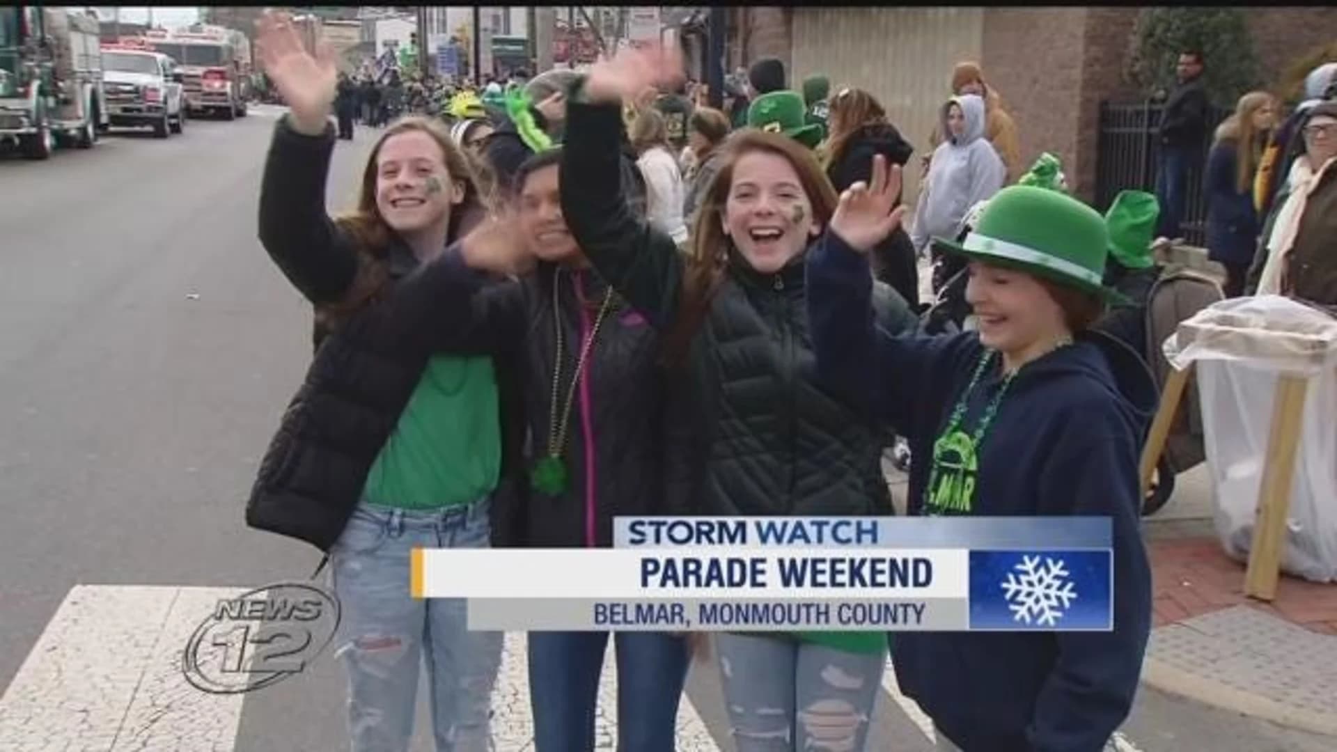 Thousands hoping to see more green than white for Belmar parade