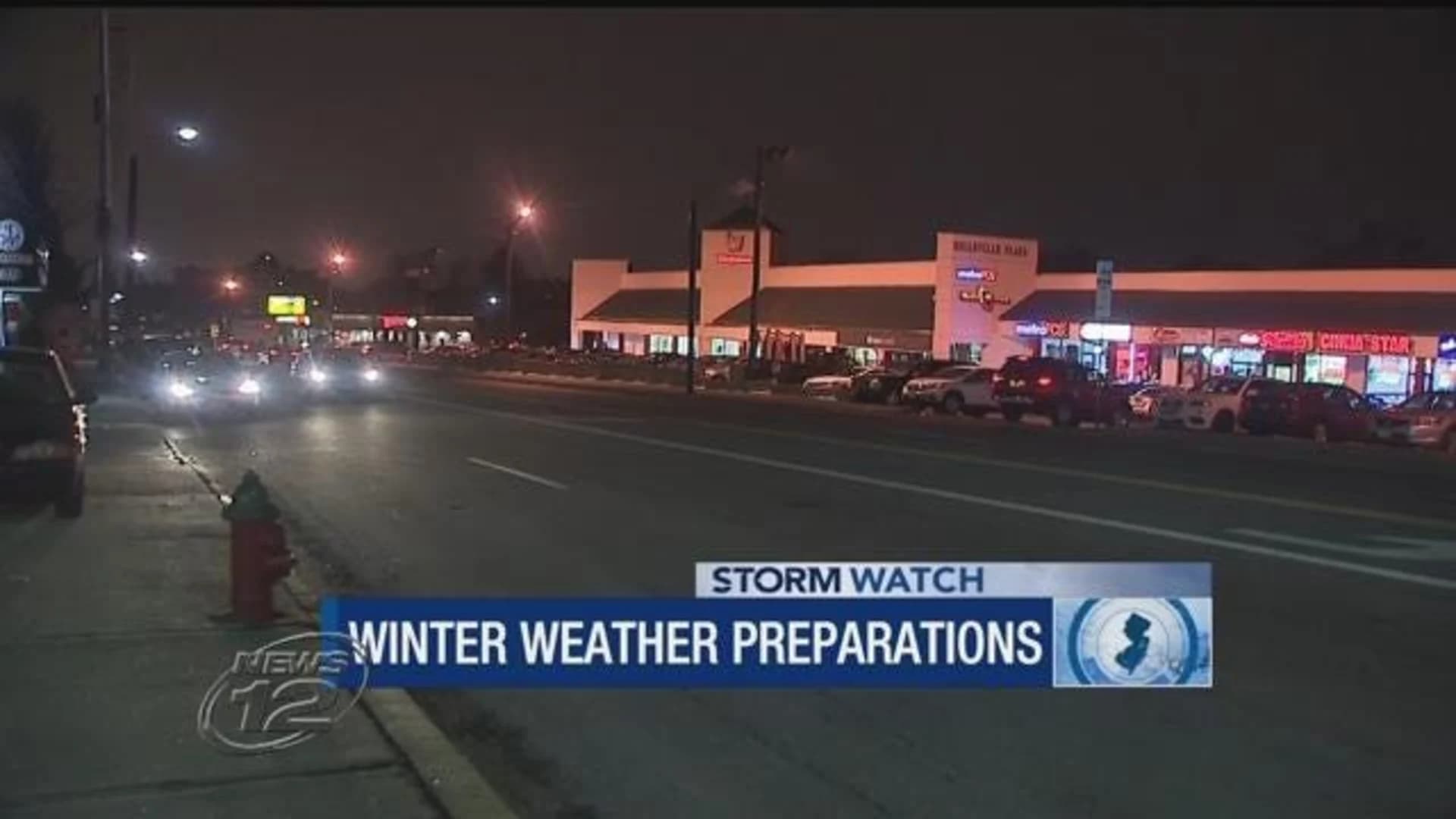 New Jersey hunkers down ahead of weekend snow