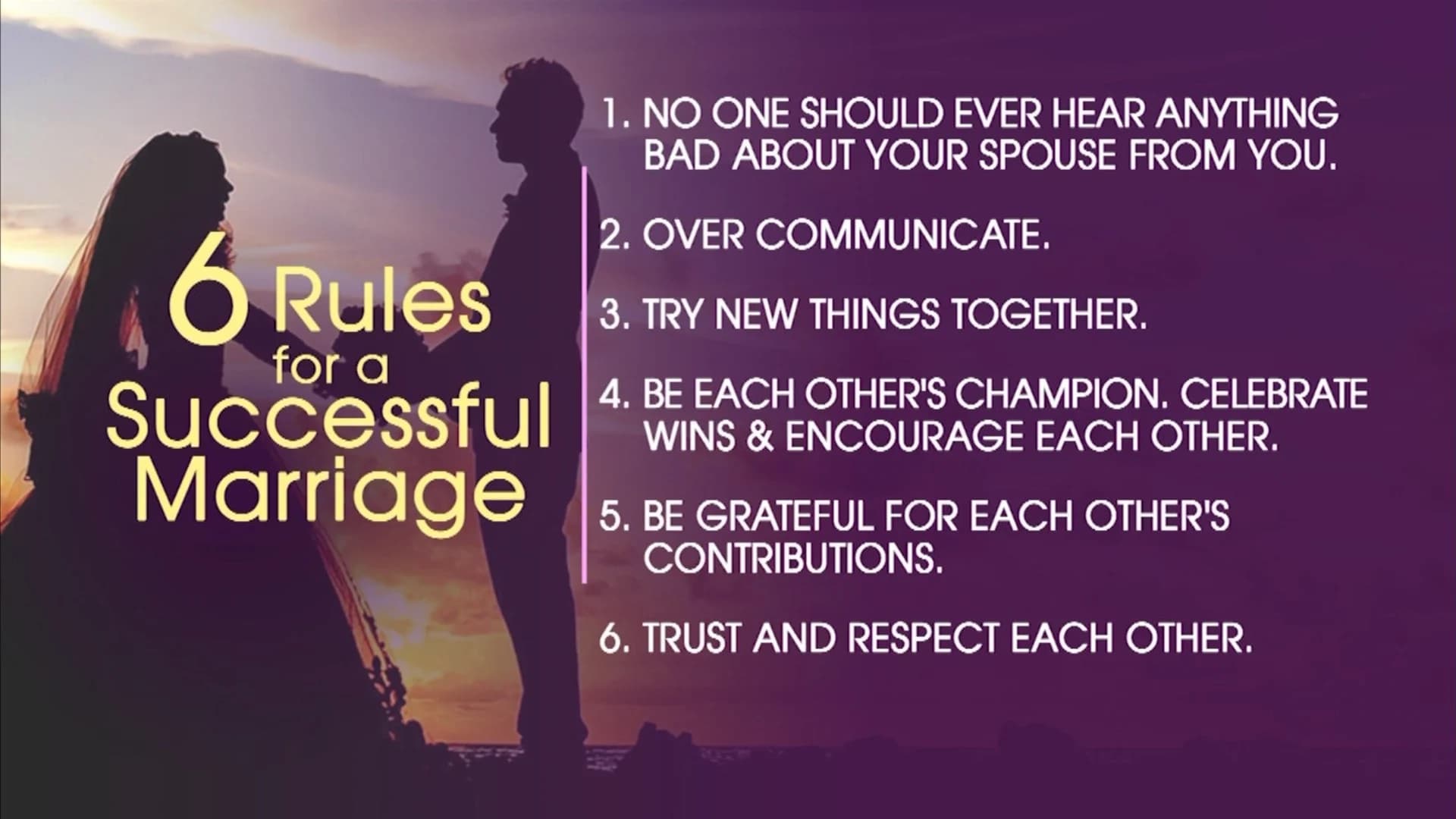Couple’s Twitter thread about rules for a successful marriage goes viral