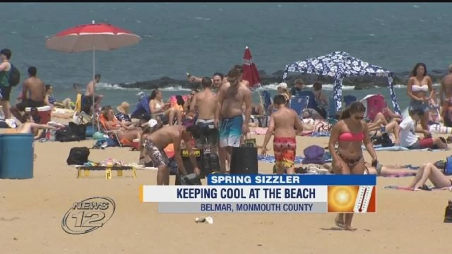 Thousands head to the Jersey Shore to cool off