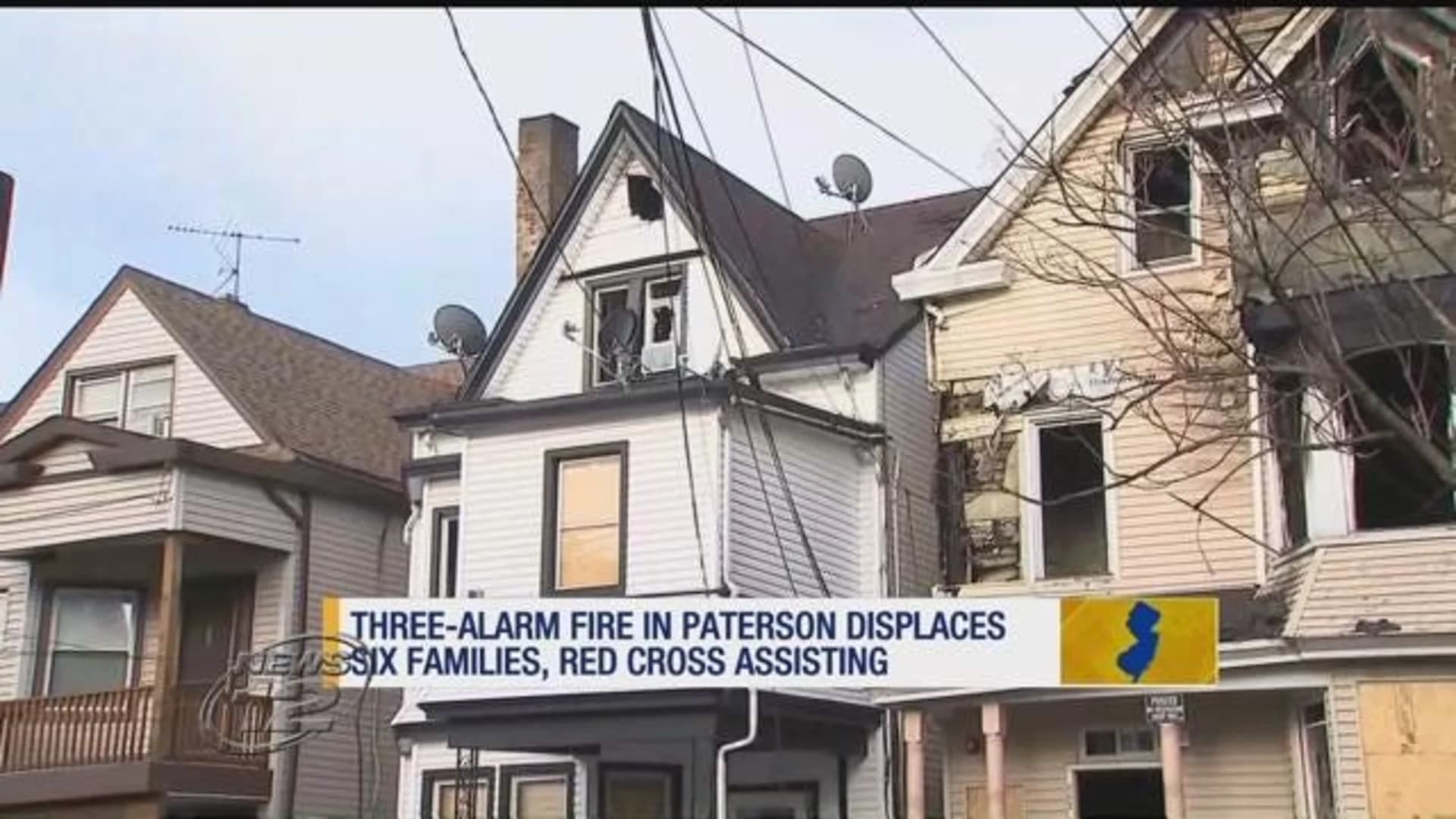 Fire officials: 3-alarm fire displaces at least 10 in Paterson