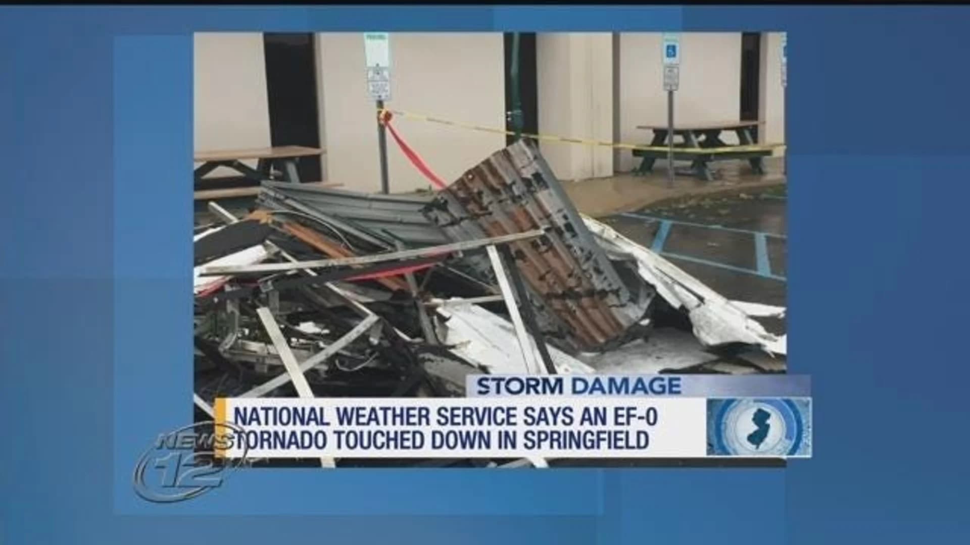NWS: EF-0 tornado touches down in Springfield, rips off roof of building