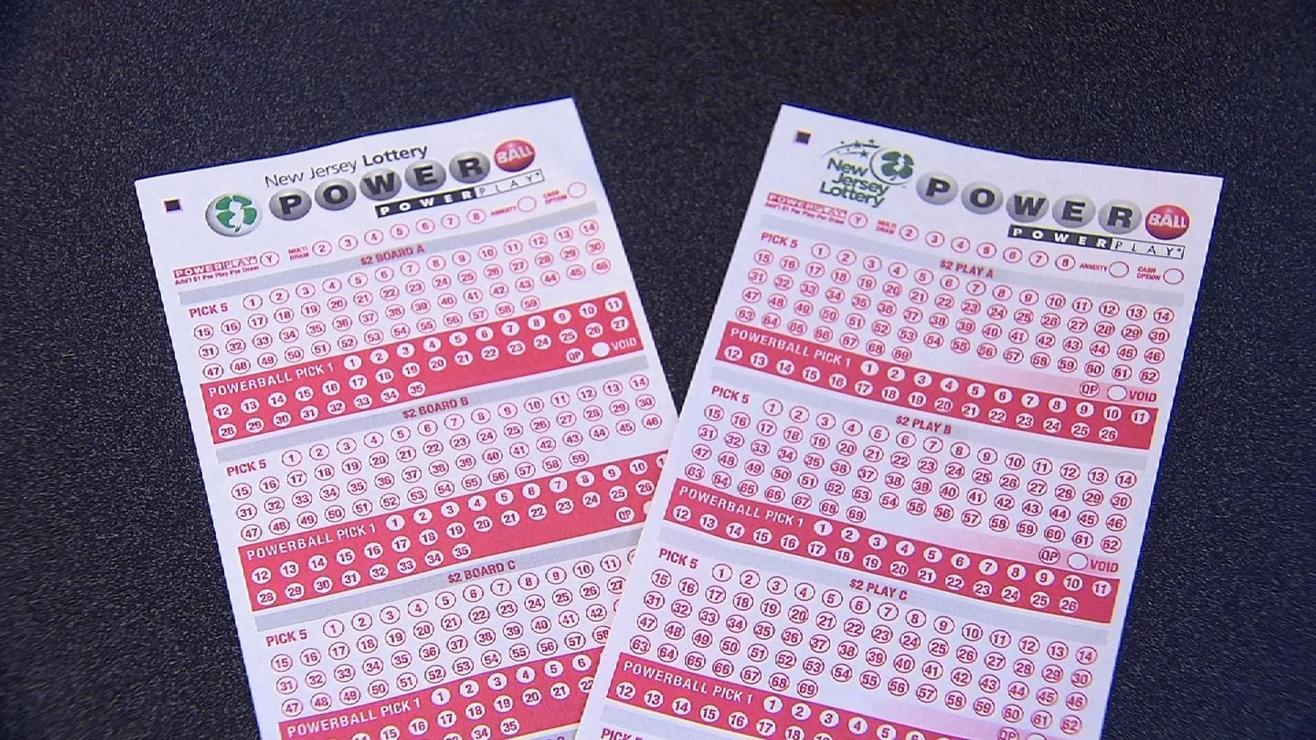 Pair of $1 million winning Powerball tickets sold in New Jersey