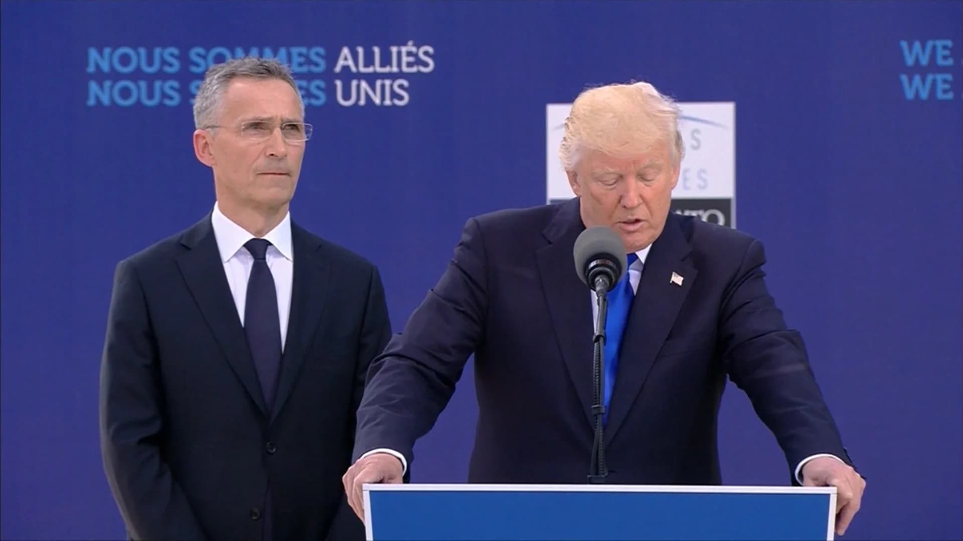 Trump scolds fellow NATO leaders: Spend more for military