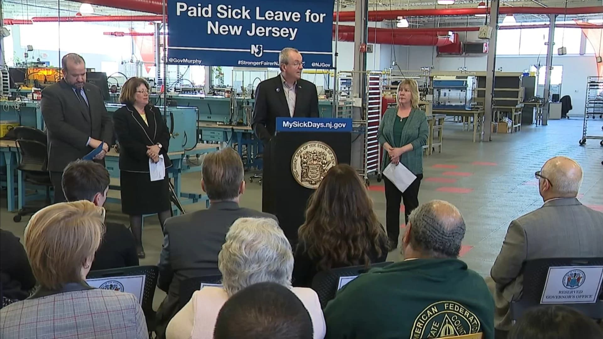 Paid sick leave legislation signed by Gov. Murphy now in effect