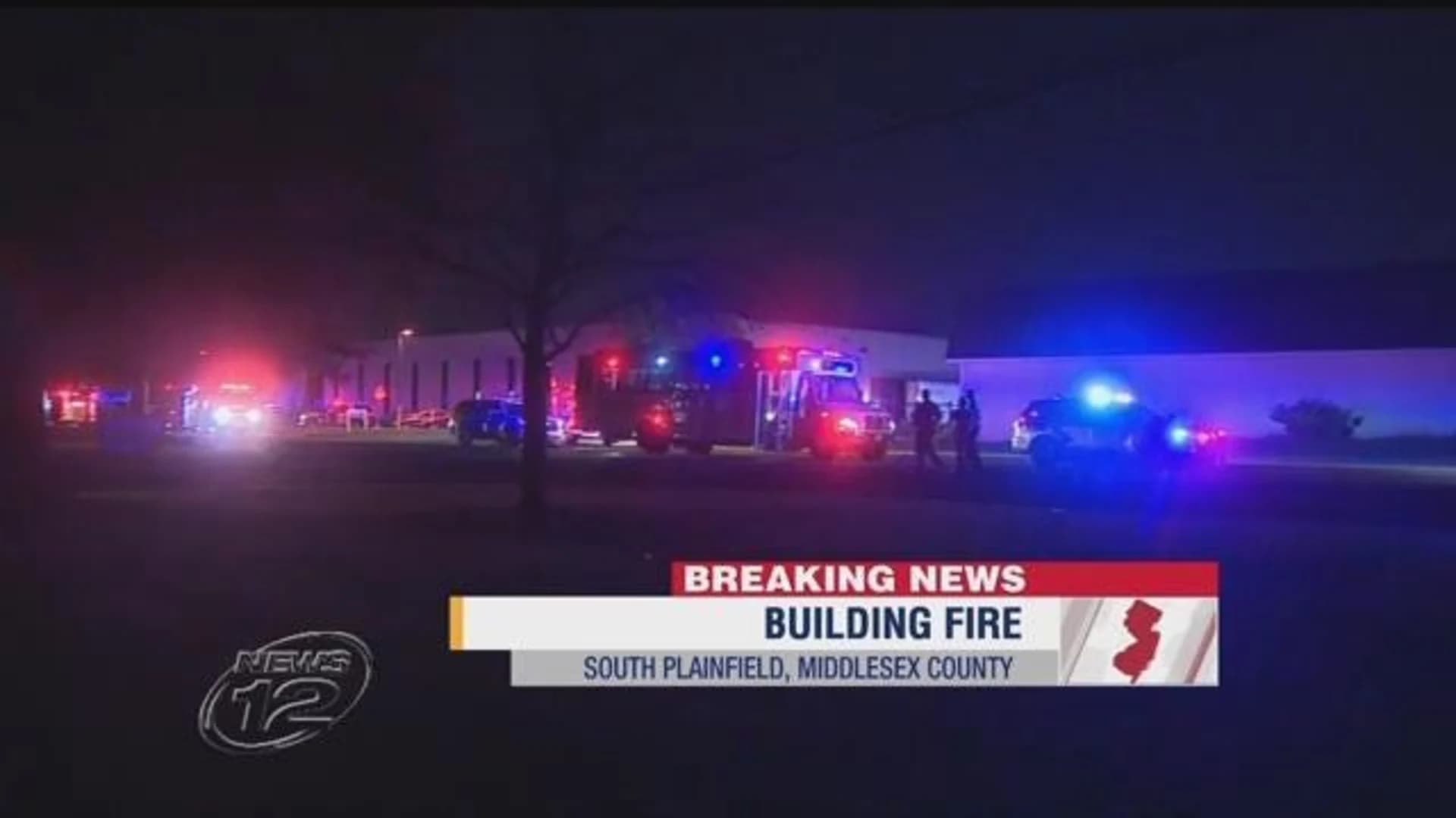 Overnight fire damages building in South Plainfield