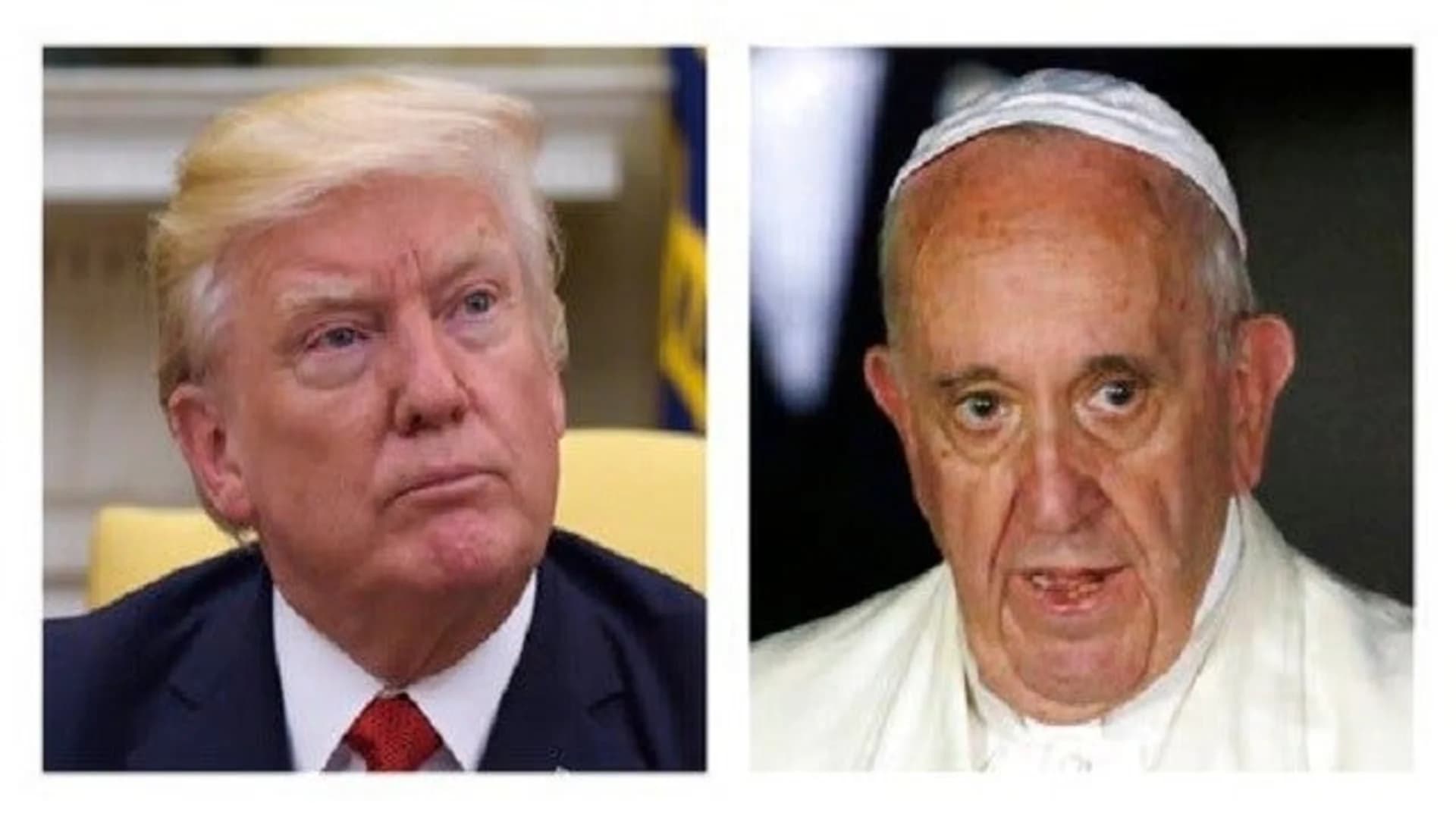 Setting aside past rude talk, Trump and pope focus on peace