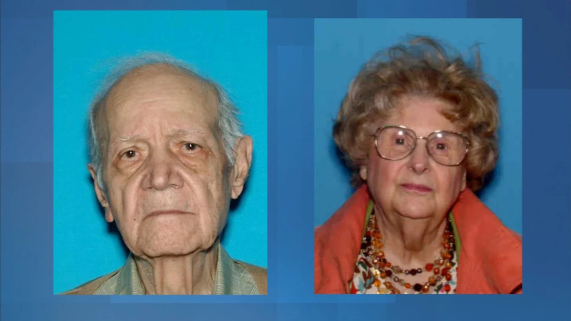 Elderly couple reported missing injured in crash