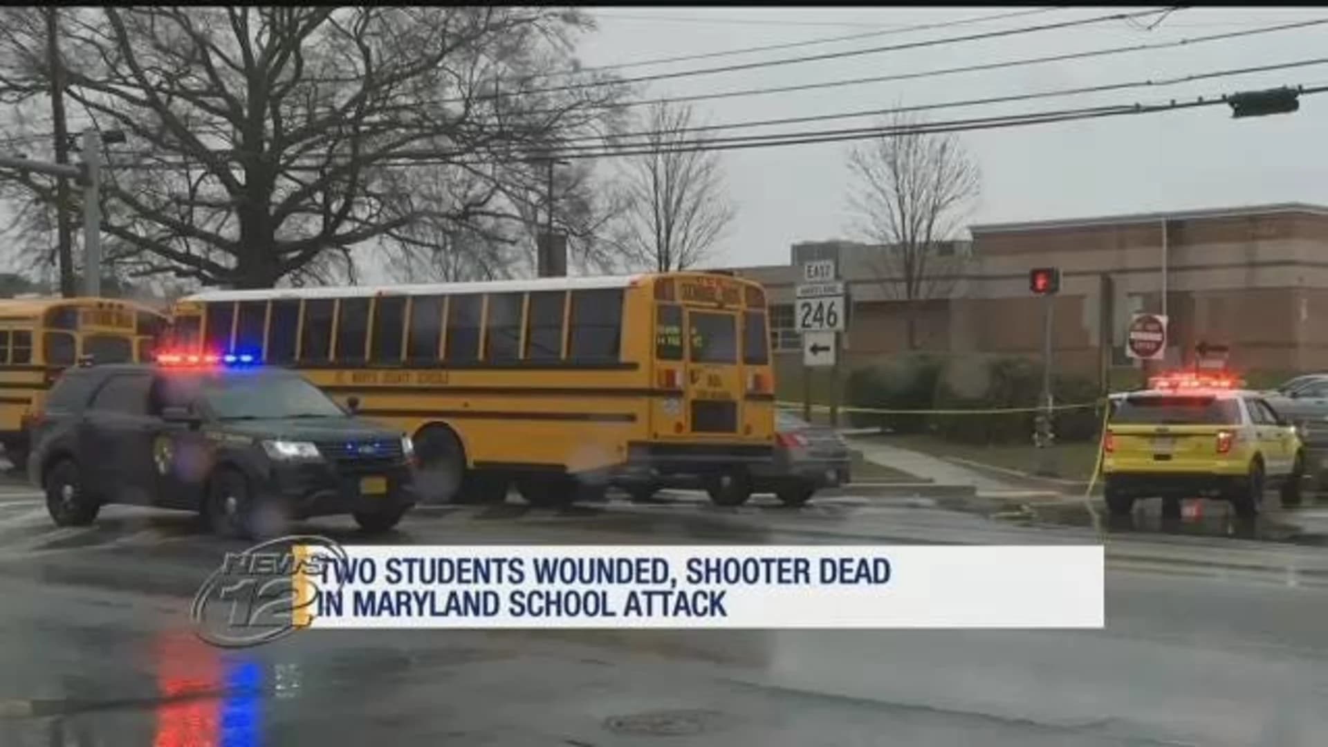 Teen shoots girl in Maryland school, killed in confrontation