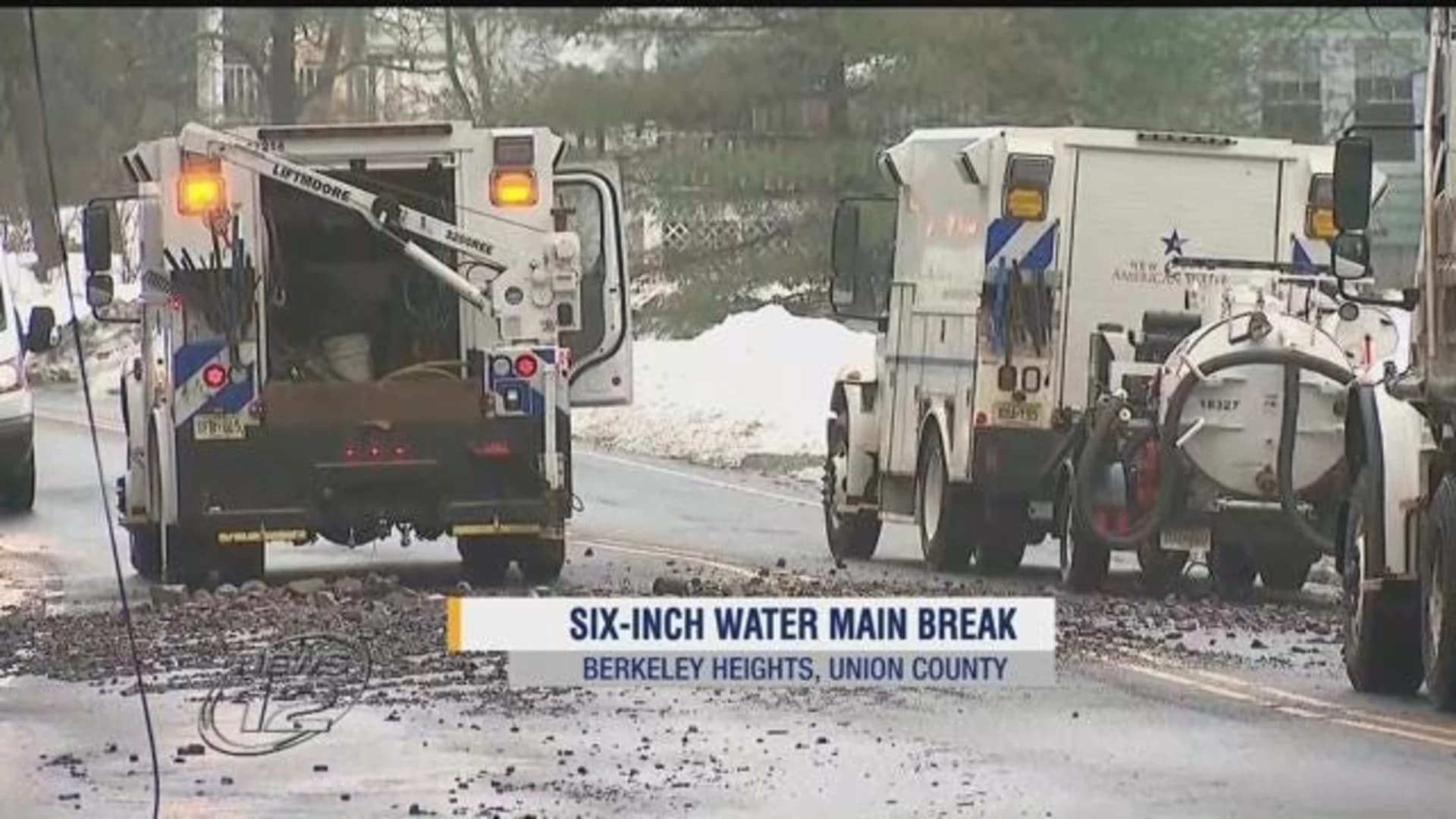 Crews fix water main break in Berkeley Heights