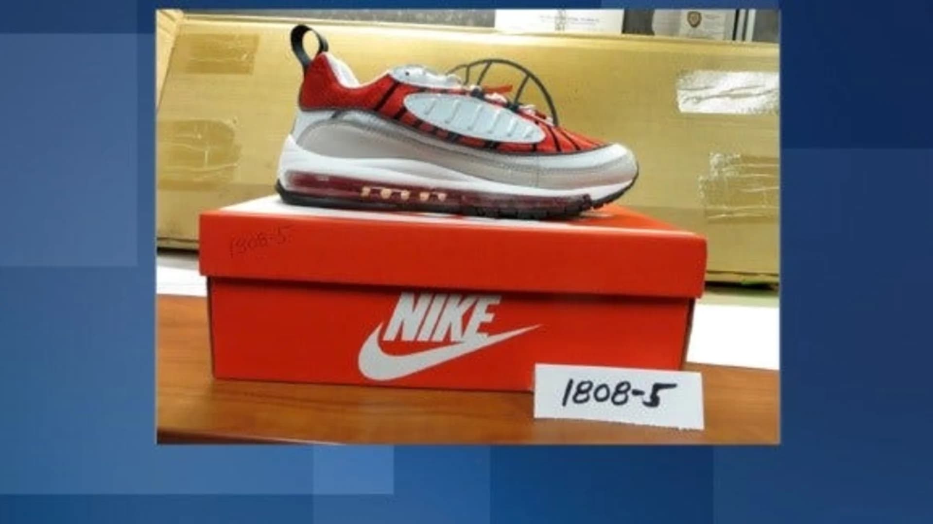 Nearly $2M worth of fake Nike sneakers seized at Port of New York/Newark