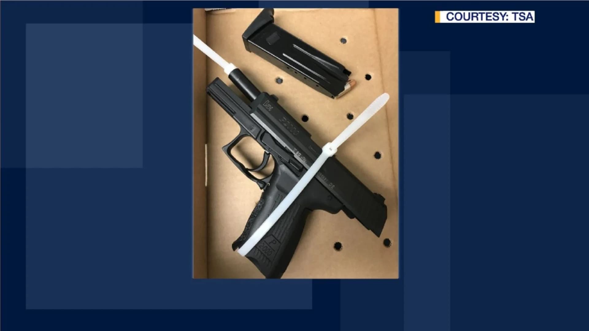 Man charged after loaded gun found in luggage at Newark airport
