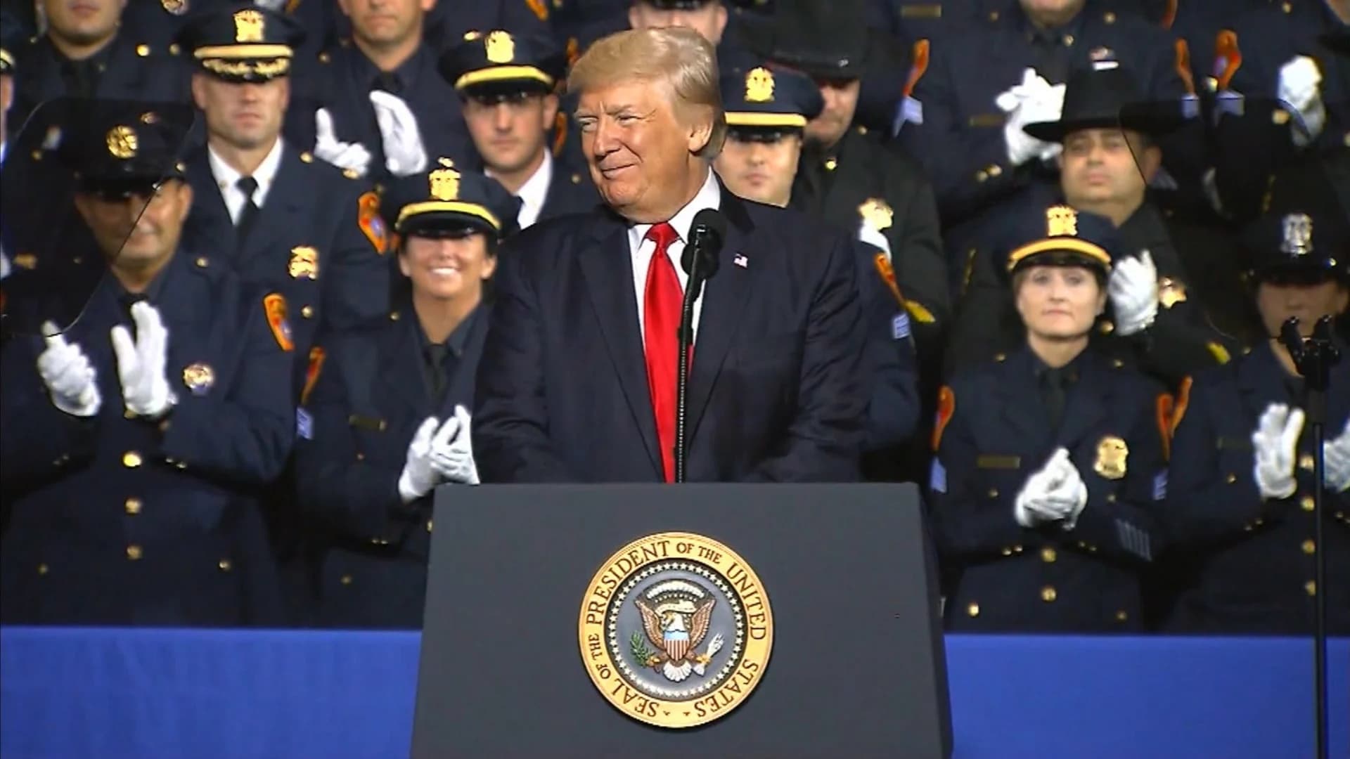 Black police concerned by Trump quips on handling suspects