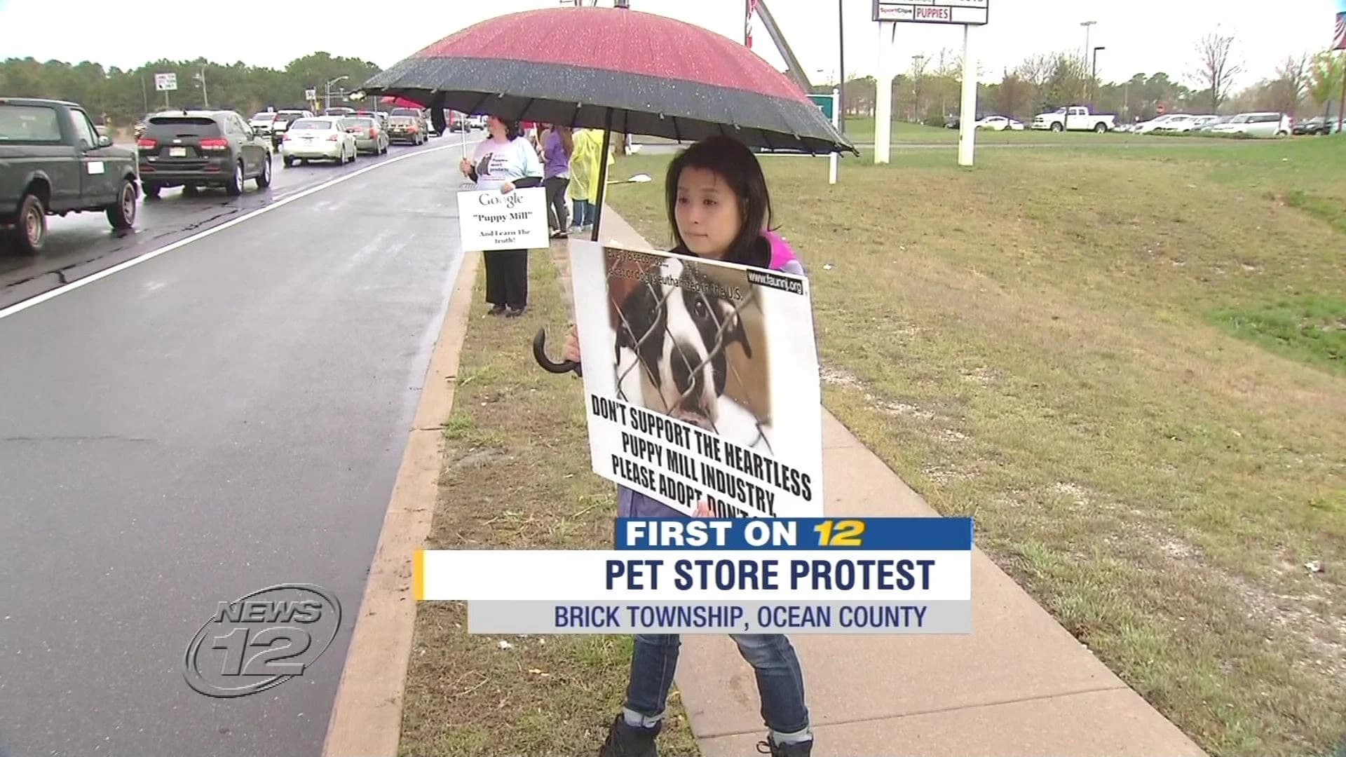 Activists protest Brick Township pet store