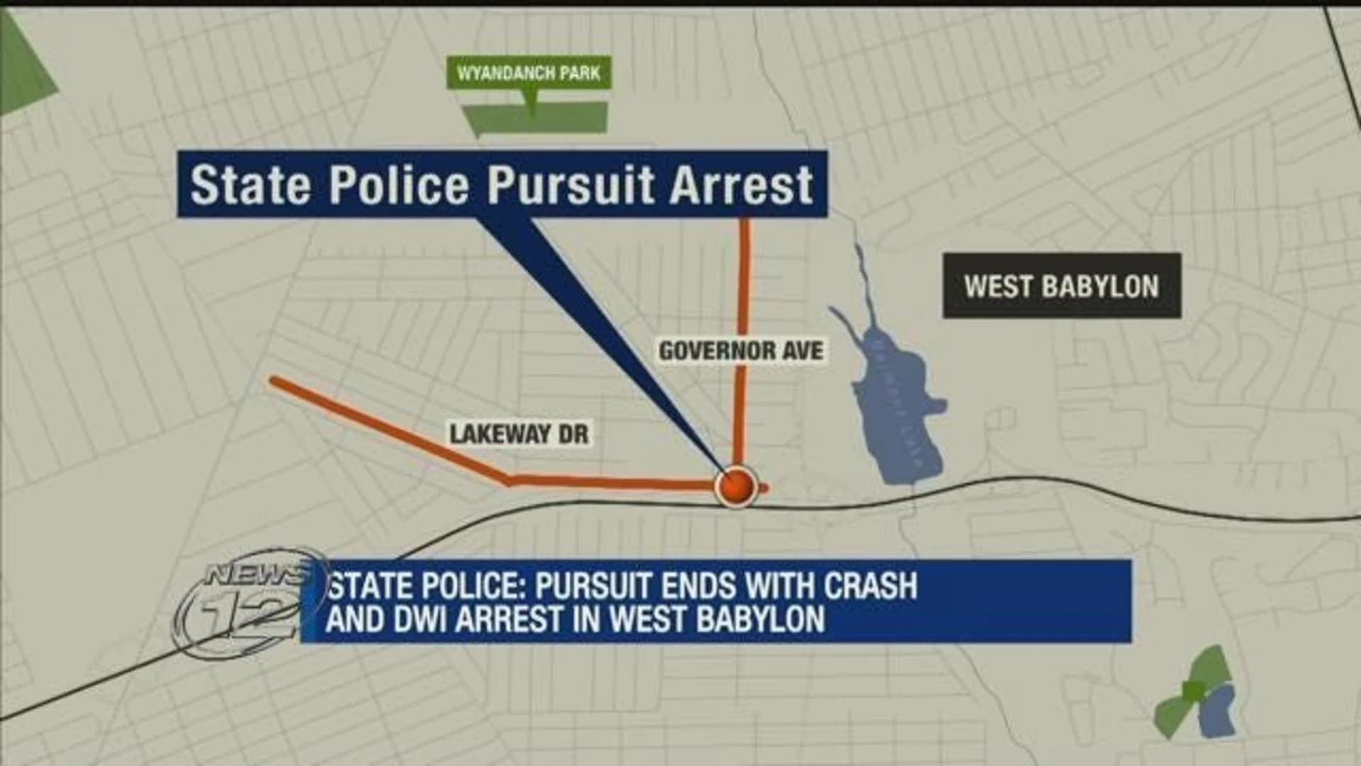 Police pursuit ends with crash, arrest