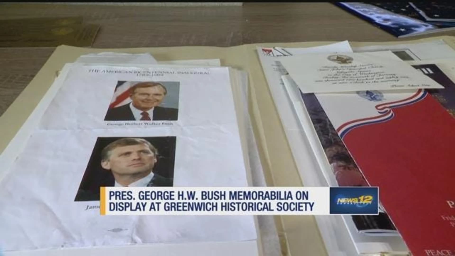 Greenwich Historical Society displays George H.W. Bush memorabilia