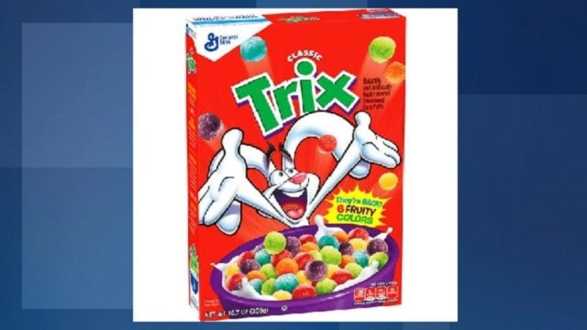 Original Trix, made with artificial colors, is coming back
