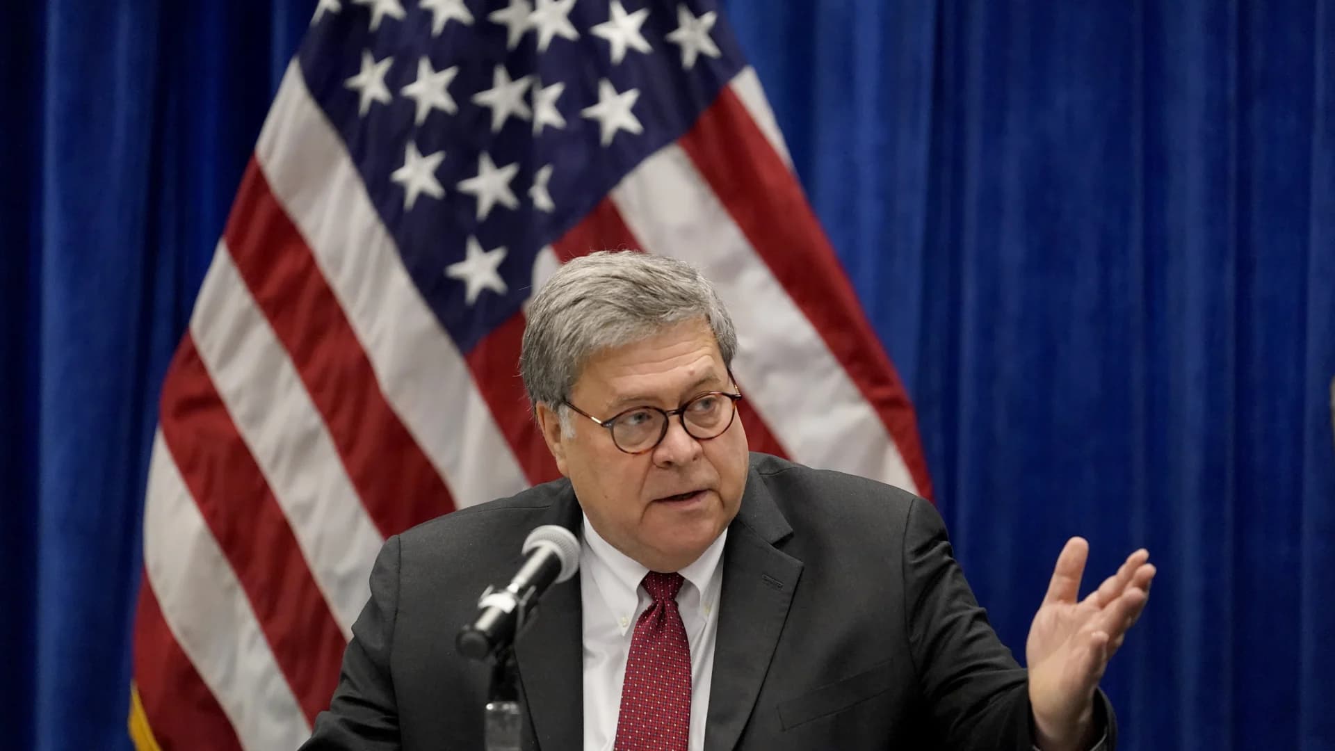 Trump says Barr resigning, will leave before Christmas