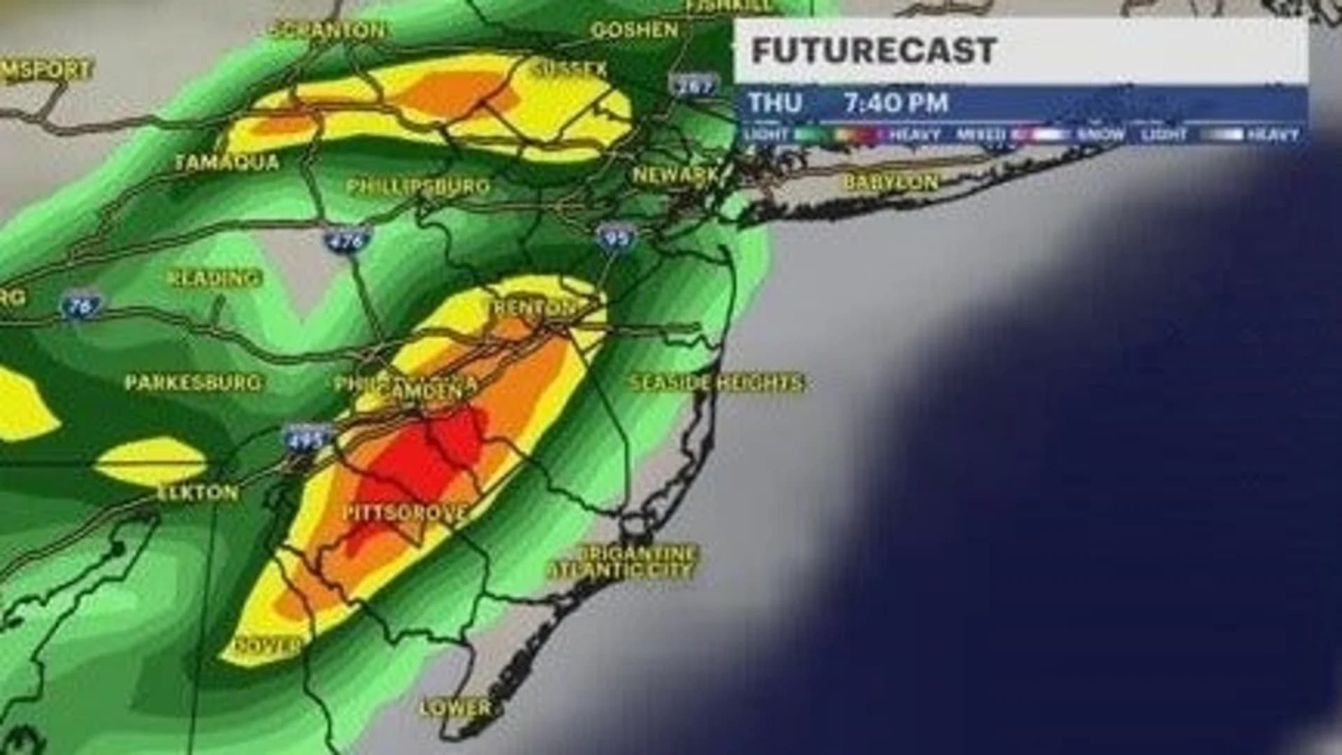 Powerful storms Thursday evening bring potential of heavy rain, damaging winds