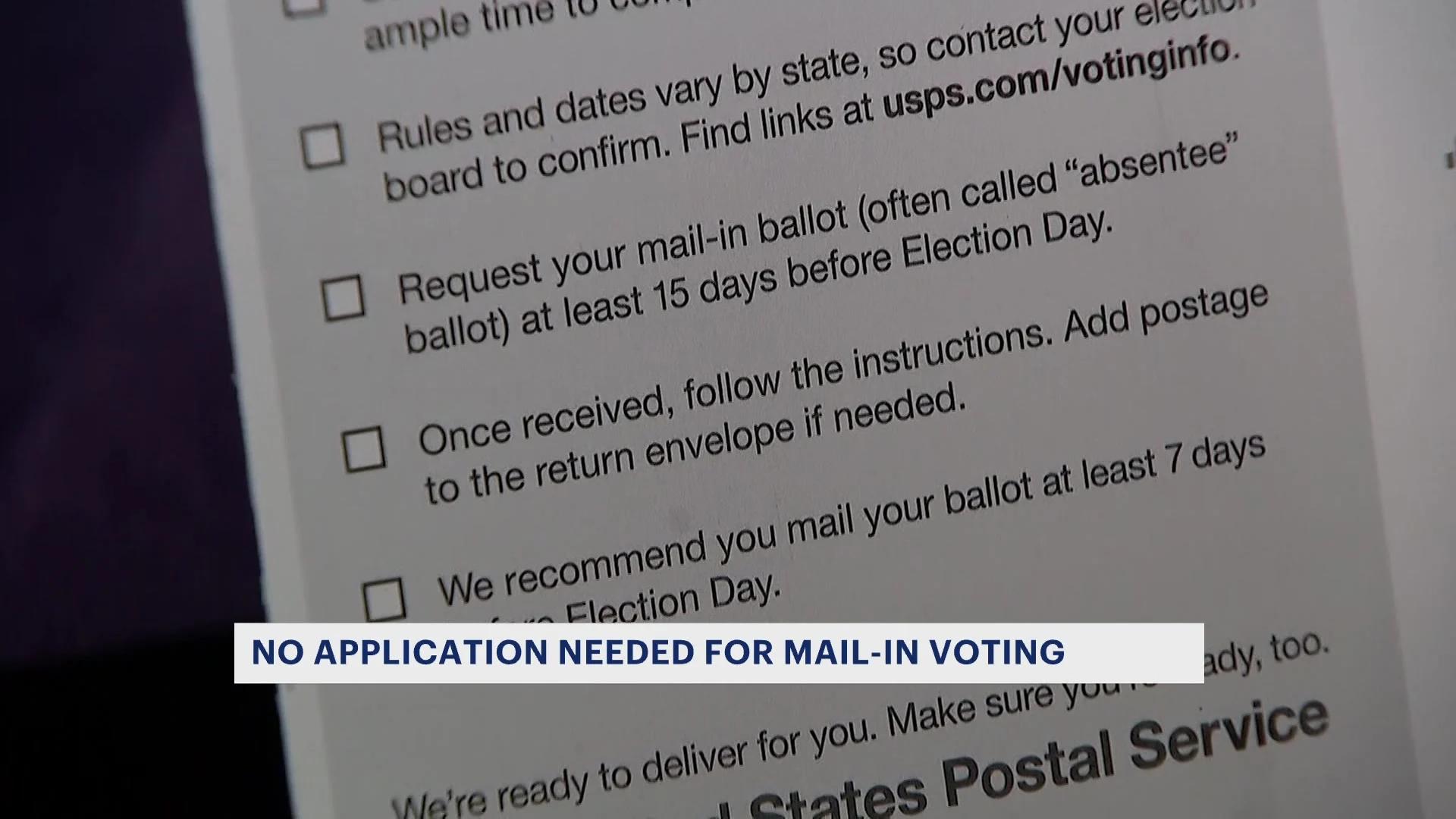 NJ residents don’t need to request a mail-in ballot, despite notices sent by Postal Service