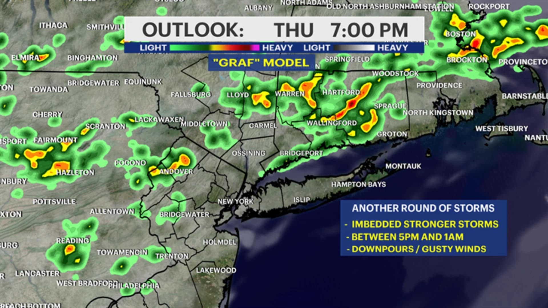 Heavy rain from evening thunderstorms could cause flooding