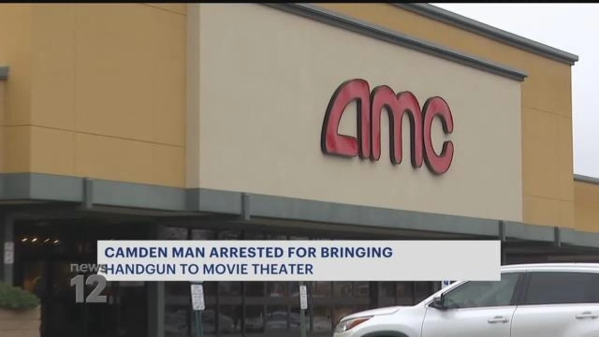 Officials: Camden man brought gun to Marlton movie theater