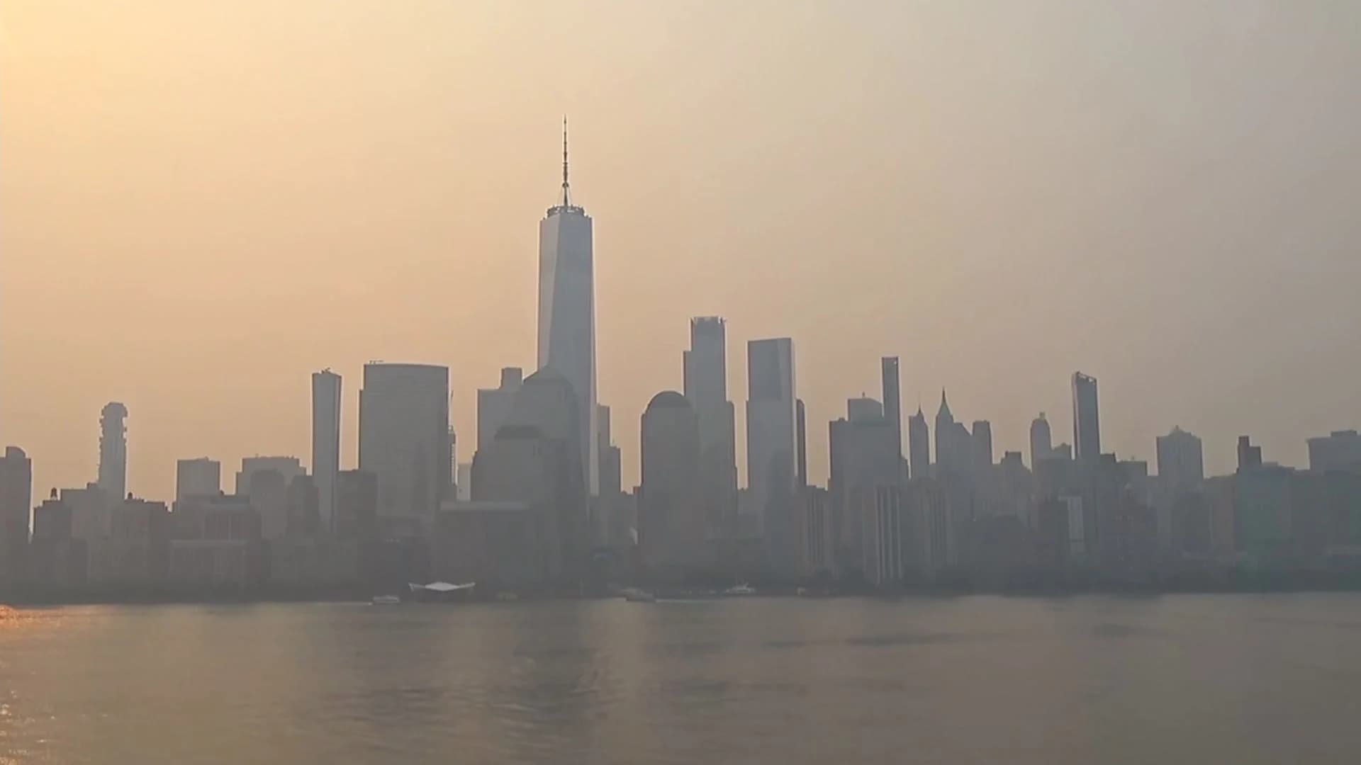 Hazy skies in New Jersey as air quality remains unhealthy. Here are some tips to protect yourself
